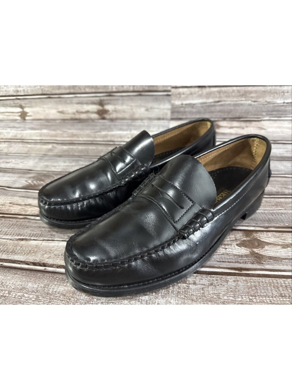 Sebago "Classic Dan" Loafers Hand-sewn leather Size 11 D Color Black Made in USA